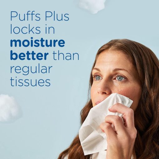 Puffs Plus Lotion With The Scent Of Vicks Facial Tissues, 24 Cube Boxes (48 Tissues per Box) - Image 5